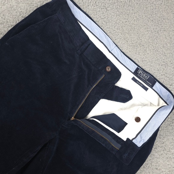 Polo Ralph Lauren Other - Polo Ralph Lauren Corduroy Pants Classic Fit Navy Blue Mens Size 35x32 Vintage